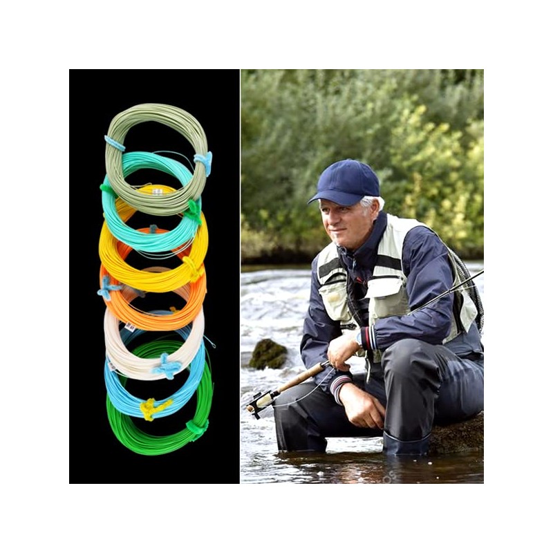 Goture Fly Line Floating with 2 Welded Loops, Weight Forward