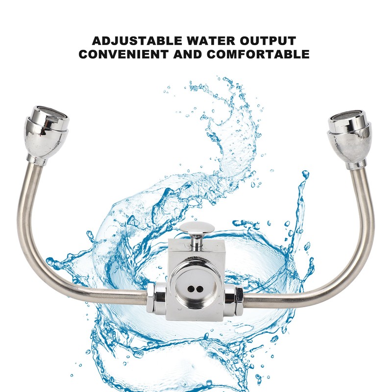 Faucet Mounted Eyewash Station Double Nozzle Emergency Eye Wash Unit