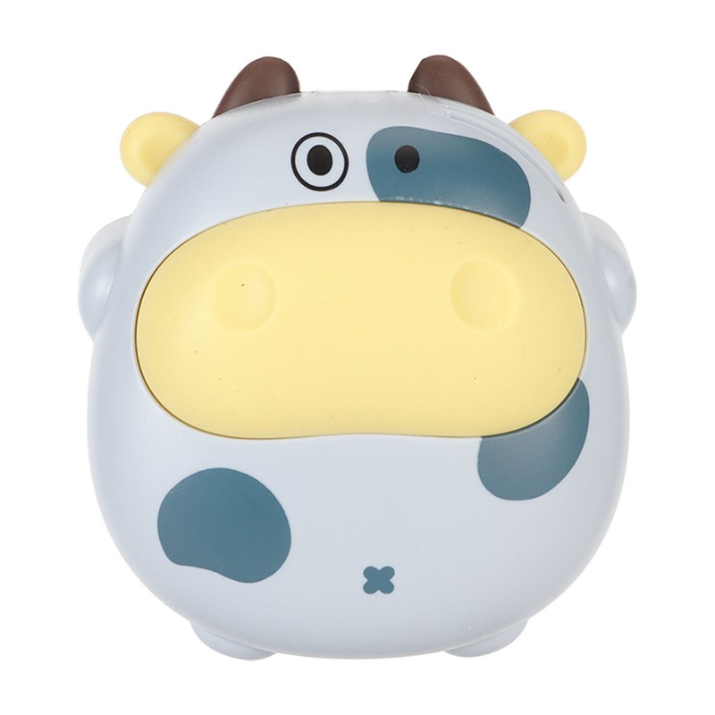 Mini Hanging Neck Fan USB Rechargeable Bladeless Cartoon Cow Shape