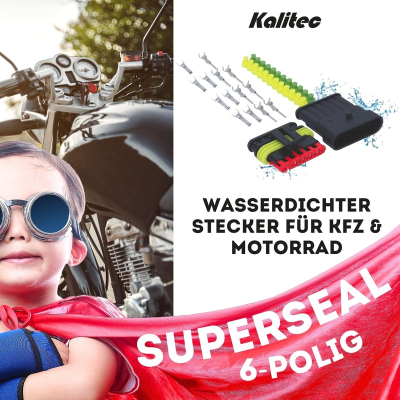 Kali – 1006 Amp Super Seal Set 6 Pin Waterproof