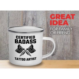 Bubble Hugs Tatto Artist Camper Mug 12oz - Bdss Tattoo Artist - Tattoo Gifts Tipping Skin Deep Ink Tattoo Lover Tattooing Tattooist