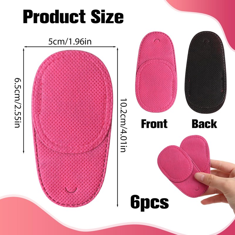 OzEssence 6 Pcs Pink Eye Patches for Kids, Reusable Eyepatch