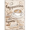 schilderkreis24 Funny Saying "Cappuccino" Magnet Coffee Decoration Fridge Magnet Humour