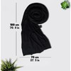 NAJD Viscose Jersey Hijab -Stretchy, Breathable Scarf, N/Slip Head Wrap,