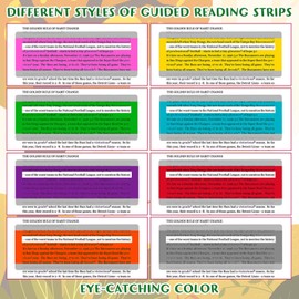 16 Pieces Professional Dyslexia Coloured Reading Overlays And Window Reading Ruler Overlays - Dyslexia Aids and Visual Stress Specialists (Mixed Colors)