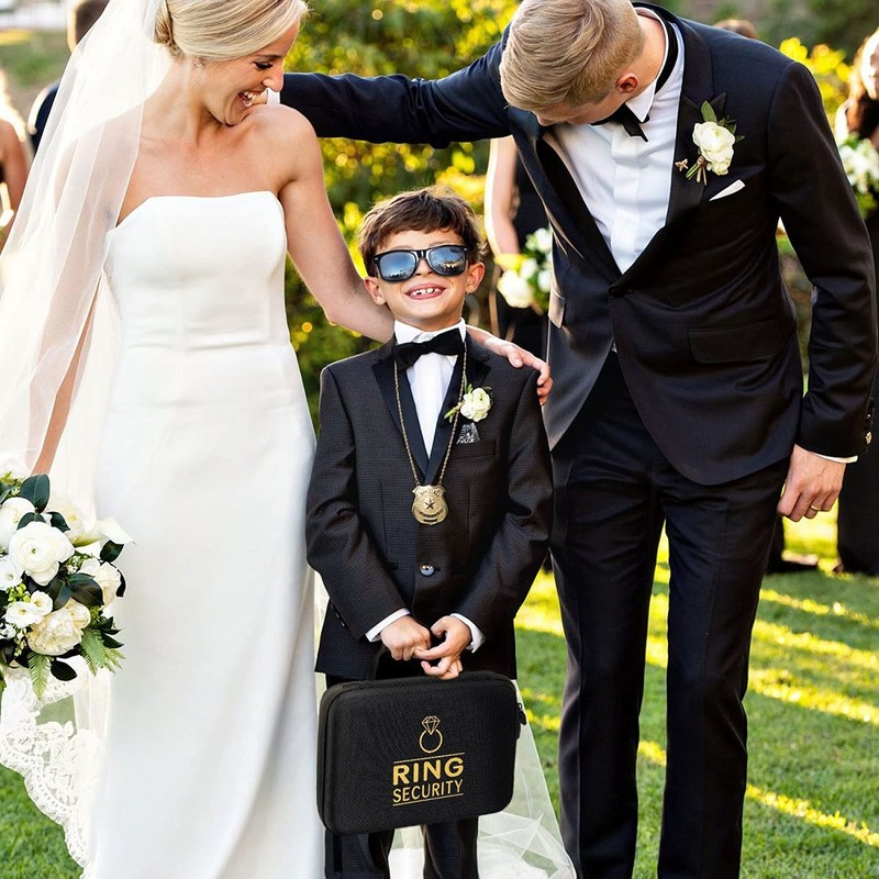 Ring Security Wedding Ring Bearer Proposal Box Gifts, Sunglasses, Kids