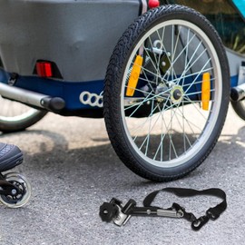 BESPORTBLE Bike Trailer Hitch: Bike Trailer Coupler, Heavy Duty Aluminum Alloy Linker Bicycle Trailer Attachment Hitch Adapter Accessories