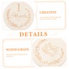 jojofuny 13Pcs Wooden Slices for Newborn Milestone Cards Growth Recording