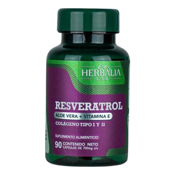 Resveratrol con Aloe Vera Colgeno Tipo I y II Vitamina