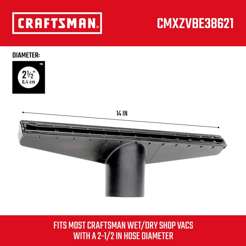 CRAFTSMAN CMXZVBE38621 2-1/2 in. Wet Nozzle Wet Dry Vac Attachment,