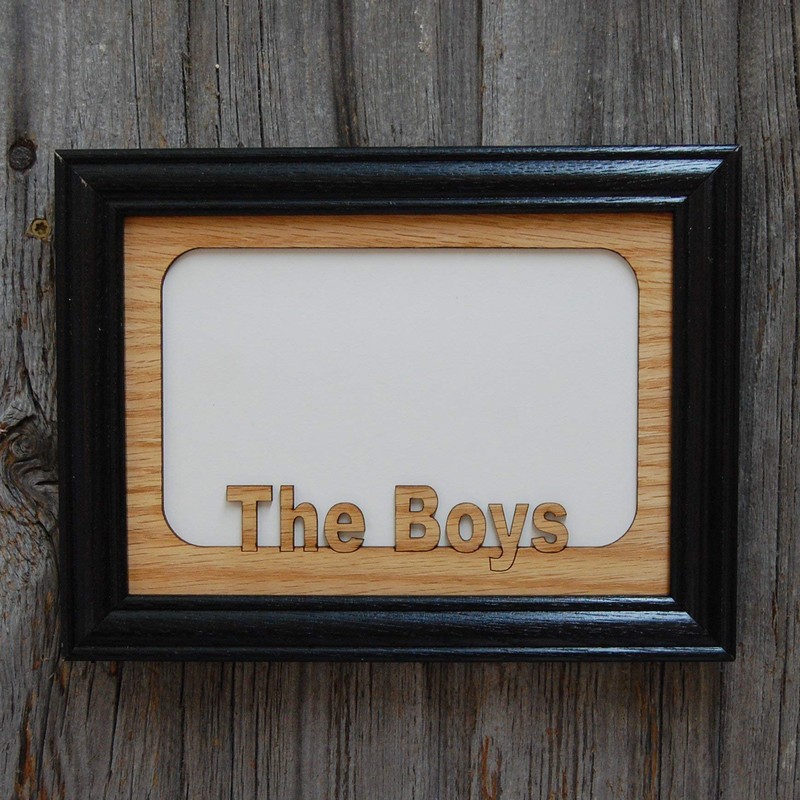 The Boys Picture Frame Wooden - 5x7 Frame Holds 4x6
