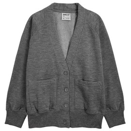 ZECO School Sweatshirt Cardigan Mid-Grey