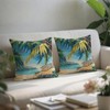 Doobicy Beach Pillow Covers 18x18 Inch Set of 2, Tropical