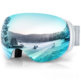 findway Pro Ski Goggles OTG for Women Men Adult Youth [Anti-Fog&Scratch] Over Glasses Magnetic Snow Goggles-Interchangeable Lens,100% UV400 Protection Snowboard Goggles