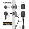 Mensarix Front Door Handle and Deadbolt Set for Right &