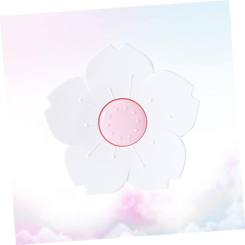 STOBAZA Flower Shaped Soap Dish Set Draining Soap Holder Box