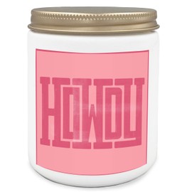 Qvapt Cowgirl Gifts Scented Candles - Western Howdy Sign Candle, Cowgirl Candles for Home Scented, Coastal Cowgirl Lavender Candle 8oz, Western Gifts for Teen Girls Cowgirls