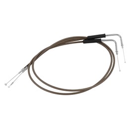 35.4" 39" 43" 47" 51" 55" 59" Stainless Steel Throttle Cable Wire Kit Idle Cable Compatible with Harley Dyna Softail XL 883 1200 Fat Boy Heritage Road King Throttle Clutch Cable Wire (51")