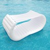 Comfy Floats Inflatable Pool Couch - White Pool Float, Floating