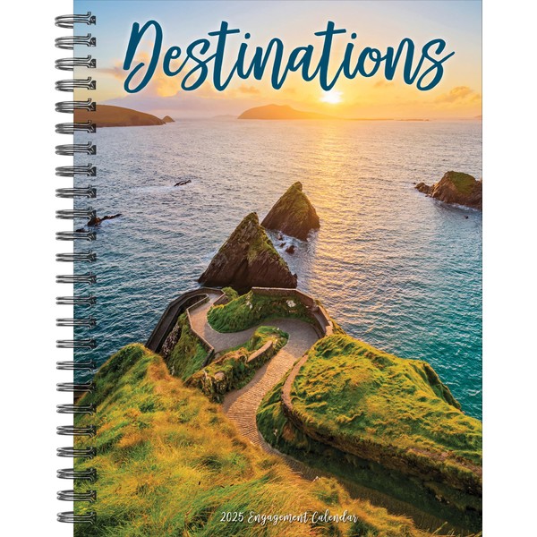 Willow Creek Press Destinations Softcover Weekly Planner 2025 Spiral-Bound Engagement