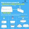 Vaunn Medical Secure Bathtub Safety Rail, ADA Compliant Shower Grab