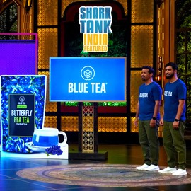 BLUE TEA - Butterfly Pea Flower Tea - 30 Count - Pyramid Plant Based Tea Bag | ANTIOXIDANT RICH | Caffeine Free - Detox Tea - Flower Based - Herbal Tea - Non-GMO | Tin Pack