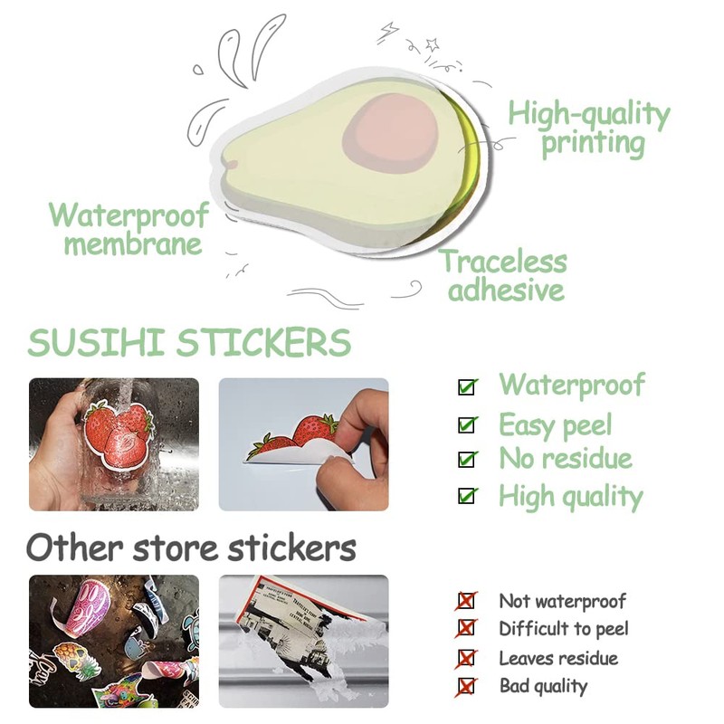 SUSIHI Cute Fruit Stickers for Kids Cute Fruit Stickers for