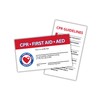 Lashicorn CPR and First Aid AED Certification Cards | 30