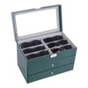 AUTOARK Leather 18 Piece Eyeglasses Storage and Sunglass Glasses Display