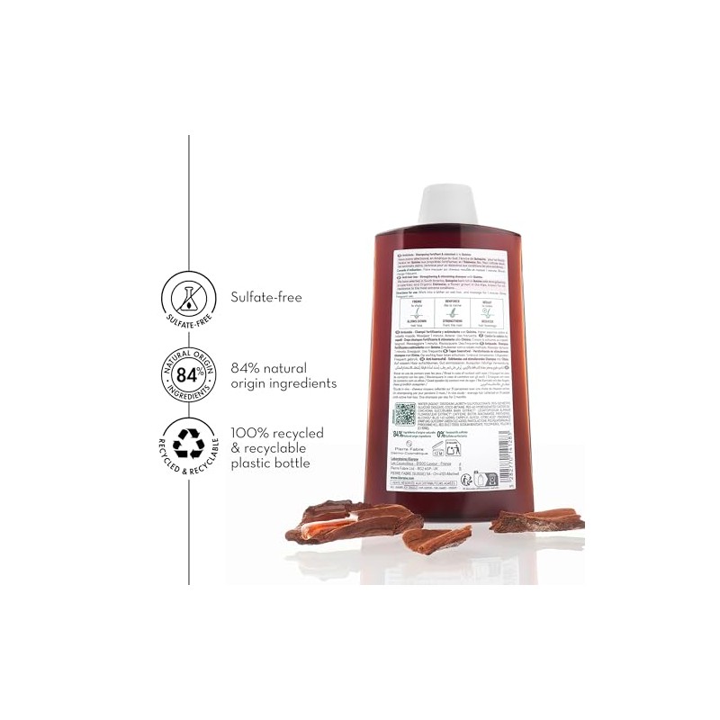 Klorane Shampoo with Quinine and B Vitamins for Thinning Hair,
