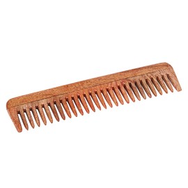 SVATV Handmade NEEM WOOD Detangling Comb for Thick, Curly and Wavy Hair, Non-Static and Environmentally Friendly N-76