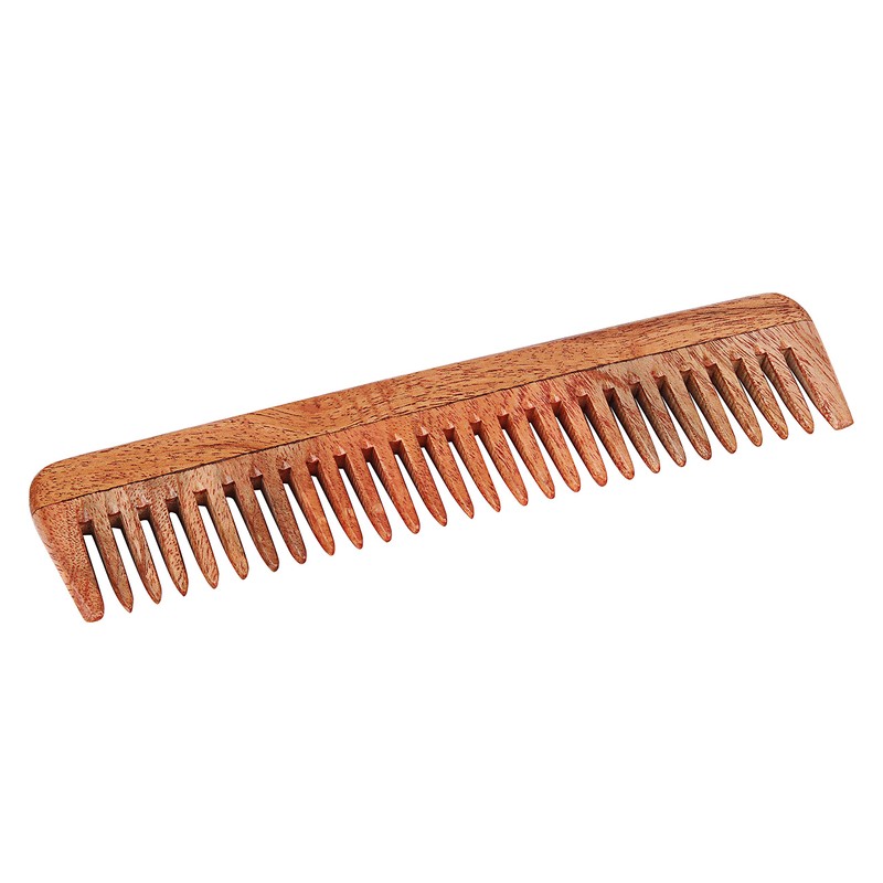 SVATV Handmade NEEM WOOD Detangling Comb for Thick, Curly and