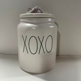 Rae -XOXO Canister - Cellar Allside White Baby with Lid KITCHENWARE - VALENTINE'S DAY- Dunn By Magenta