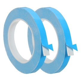 PATIKIL Thermal Adhesive Tape, 2 Rolls 25m x 12mm x 0.2mm Double Side Adhesive Thermal Conductive Tape for Heatsink LED GPU Modules Computer CPU IC Chip, Blue