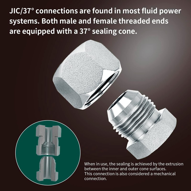 AKM 80 Pcs JIC 37° Flare Cap and Plug Kit