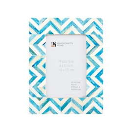 Handicrafts Home 4X6 Picture Frames Photo Frame Chevron Herringbone Vintage Wooden – Christmas Gifts