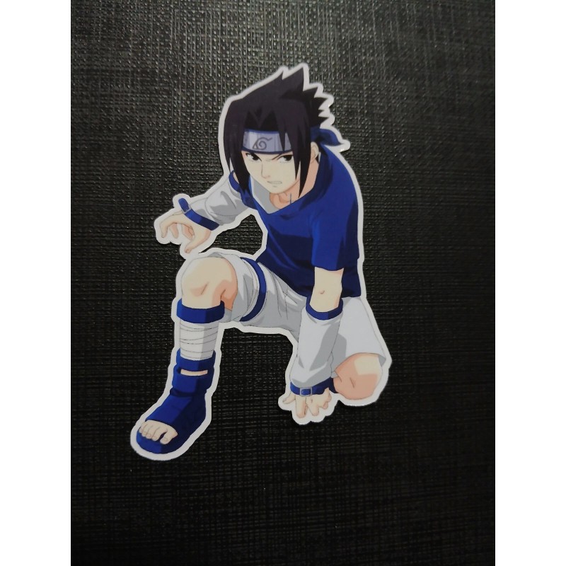 Naruto Sasuke Uchiha Glossy Sticker Anime Waterproof!