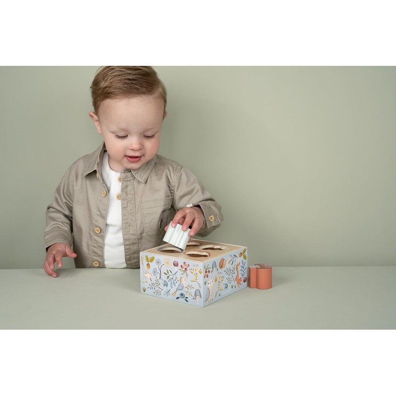 Little Dutch 7247 FSC Wooden Sorting Game Forest Friends Blue