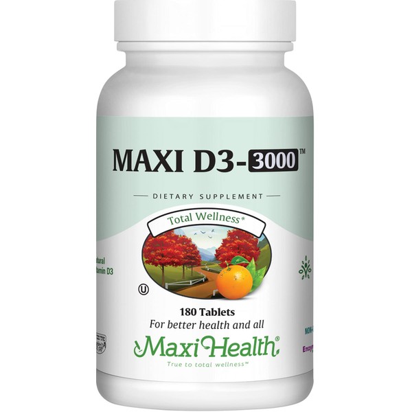 Maxi Health D3 3000 (180 Count, Tablets)