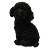Oubia H24092-3 Looking Back Toy Poodle Black (Small), 3.9 x