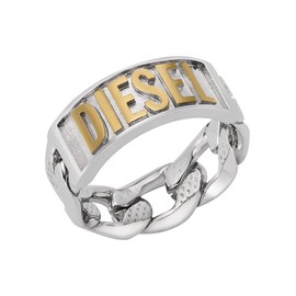 Diesel 32023700 Men's Ring Stainless Steel, Stainless Steel, No Gemstone