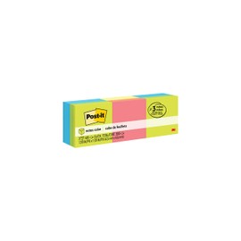 Post-it Notes, 2x2 in, 3 Cubes, America's #1 Favorite Sticky Notes, Assorted Colors, Recyclable (2051-3PK)