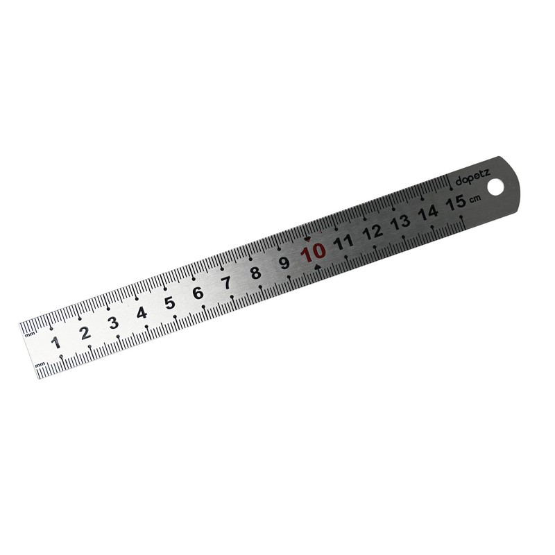Dapetz ® 3 Pcs Set Stainless Steel Ruler Metal Double