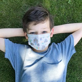 Dr. Talbot's Disposable Kid’s Face Mask for Personal Health by Nuby, Boy, 6-12 Years, Prints May Vary, Pack of 20