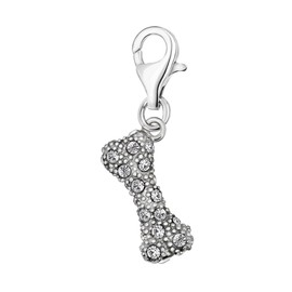 Quiges Silver Plated Animals Charm Pendant with Lobster Clasp for Bracelets, Silver Plated, 16