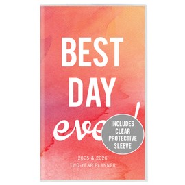 Graphique 2 Year Pocket Planner | 29 Month Organizer, Aug. 2024 – Dec. 2026 | Monthly Calendar & Notes Spreads | Marked Holidays | Best Day Ever | 3.75” x 6"