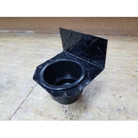 Flat Jumbo Powder Coated Cup Holder Diamond Plate fit Jeeps-Golf cart-Boats-ATV