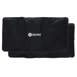 BodyMed Reusable Gel Ice Pack Cold Compress (2-Pack) for Back, Shoulder, Neck, & Knee - Professional Grade Cold Therapy for Injuries, Aches, Swelling, Bruises, Sprains - 21 in. x 11 in. (Oversize)