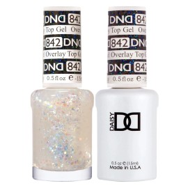 DND Duo Matching Overlay Glitter Top Gel #842