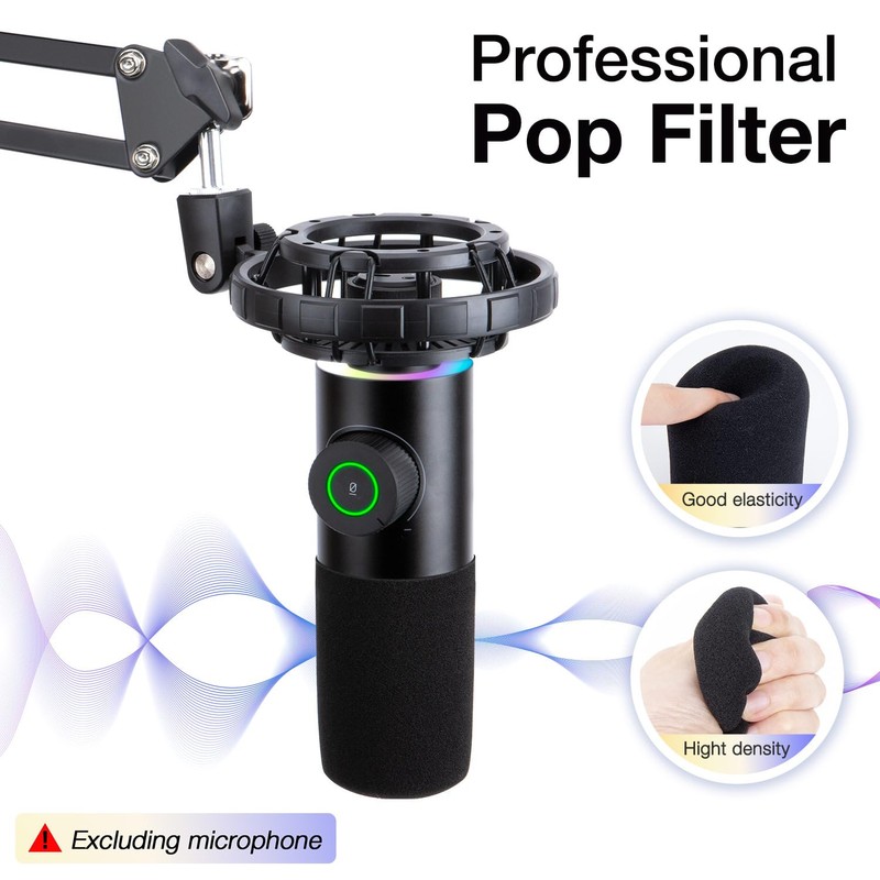 Fifine K658 Mic Pop Filter Microphone Windscreen, Mic Cover Compatible